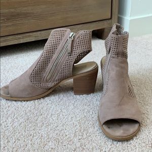 Open Toe Ankle Booties - 8
